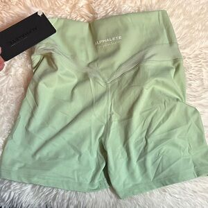 Brand new! Alphalete Women's Mint Athletic Shorts